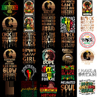 Load image into Gallery viewer, 140 Black History Month Black Juneteenth Designs Bundle PNG
