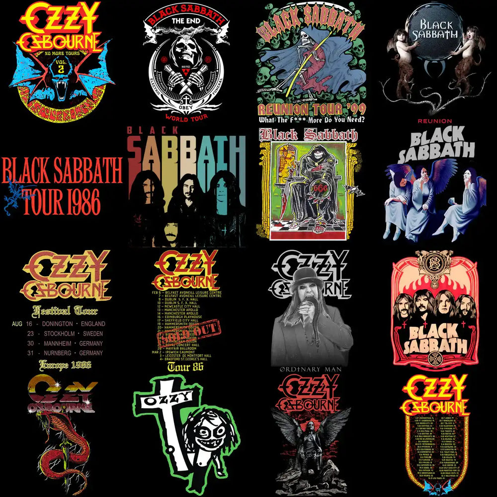 80 Ozzy Osbourne Rock Black Sabbath Designs Bundle PNG