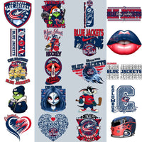 Load image into Gallery viewer, 37 Columbus Blue Jackets Ice Hockey Designs Bundle PNG
