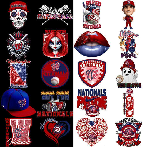65 Washington Nationals Baseball Designs Bundle PNG