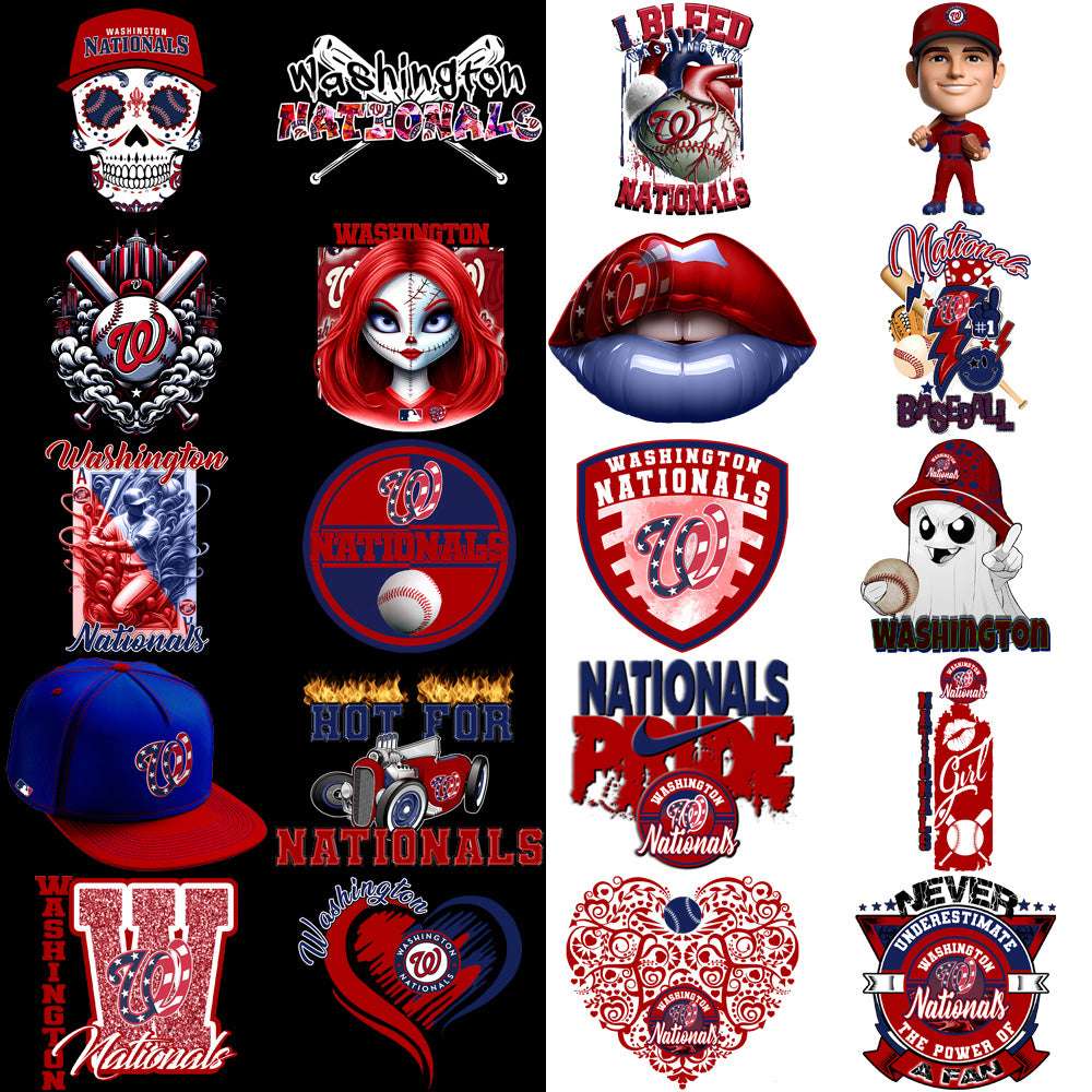 65 Washington Nationals Baseball Designs Bundle PNG
