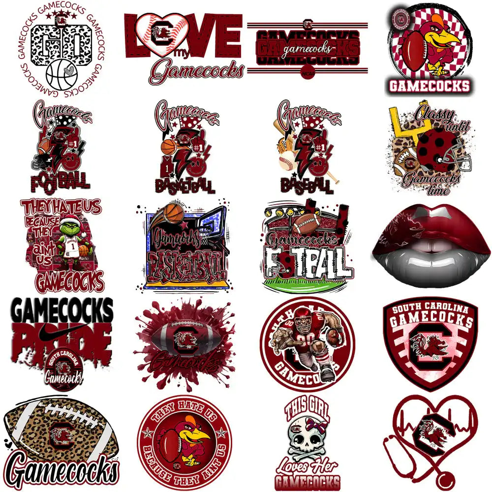 74 South Carolina Gamecocks Designs Bundle PNG