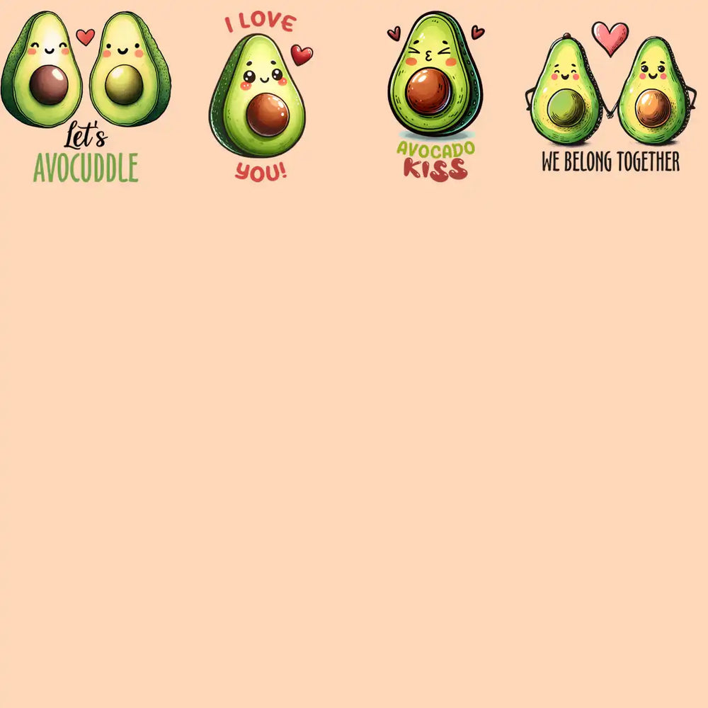 19 Avocado Valentine Designs Bundle Png