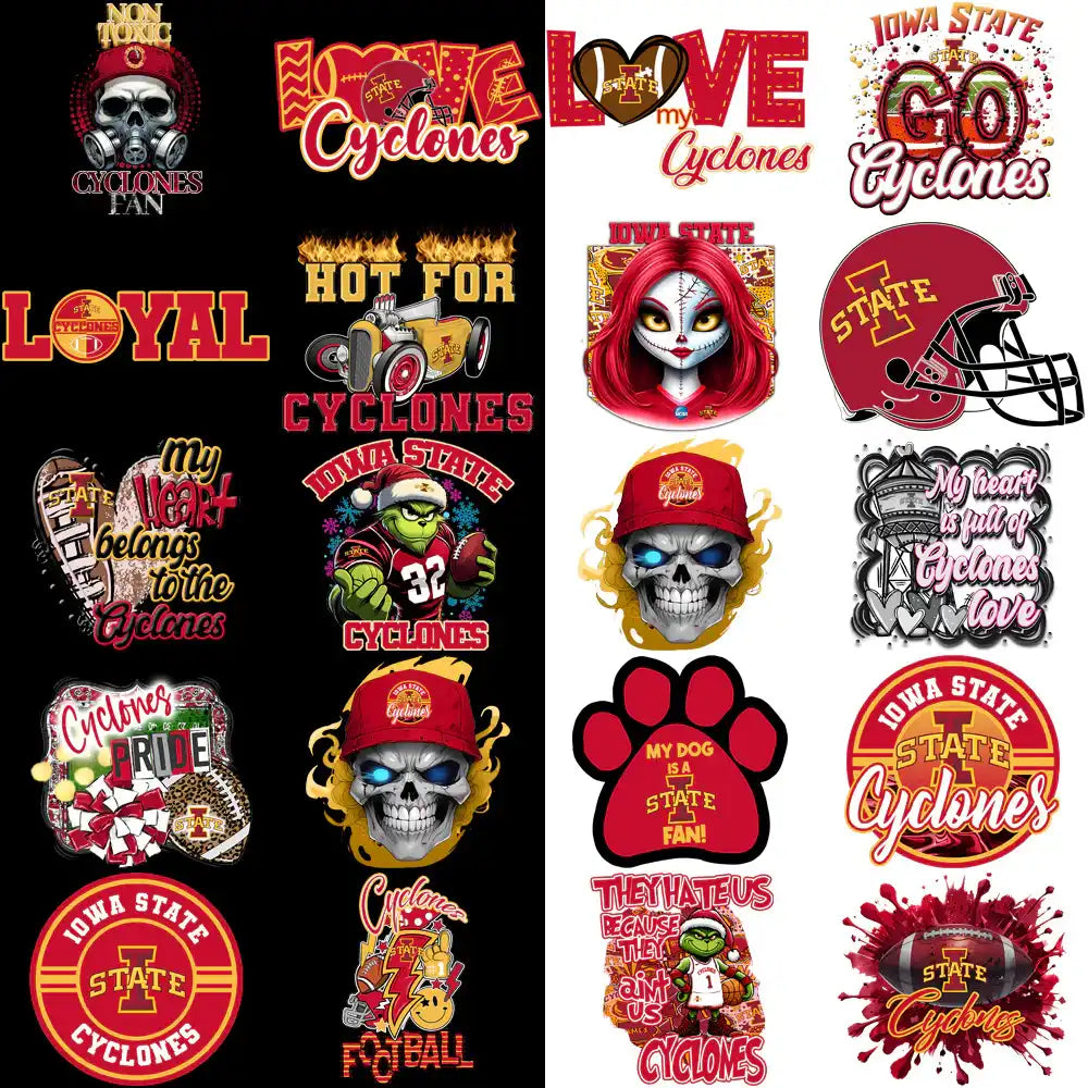 31 Iowa State Cyclones Designs Bundle PNG