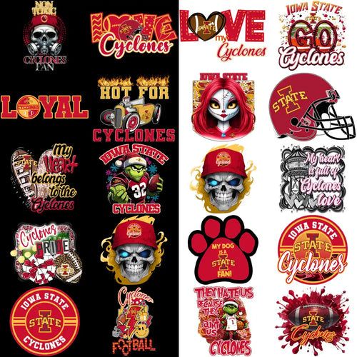 31 Iowa State Cyclones Designs Bundle PNG