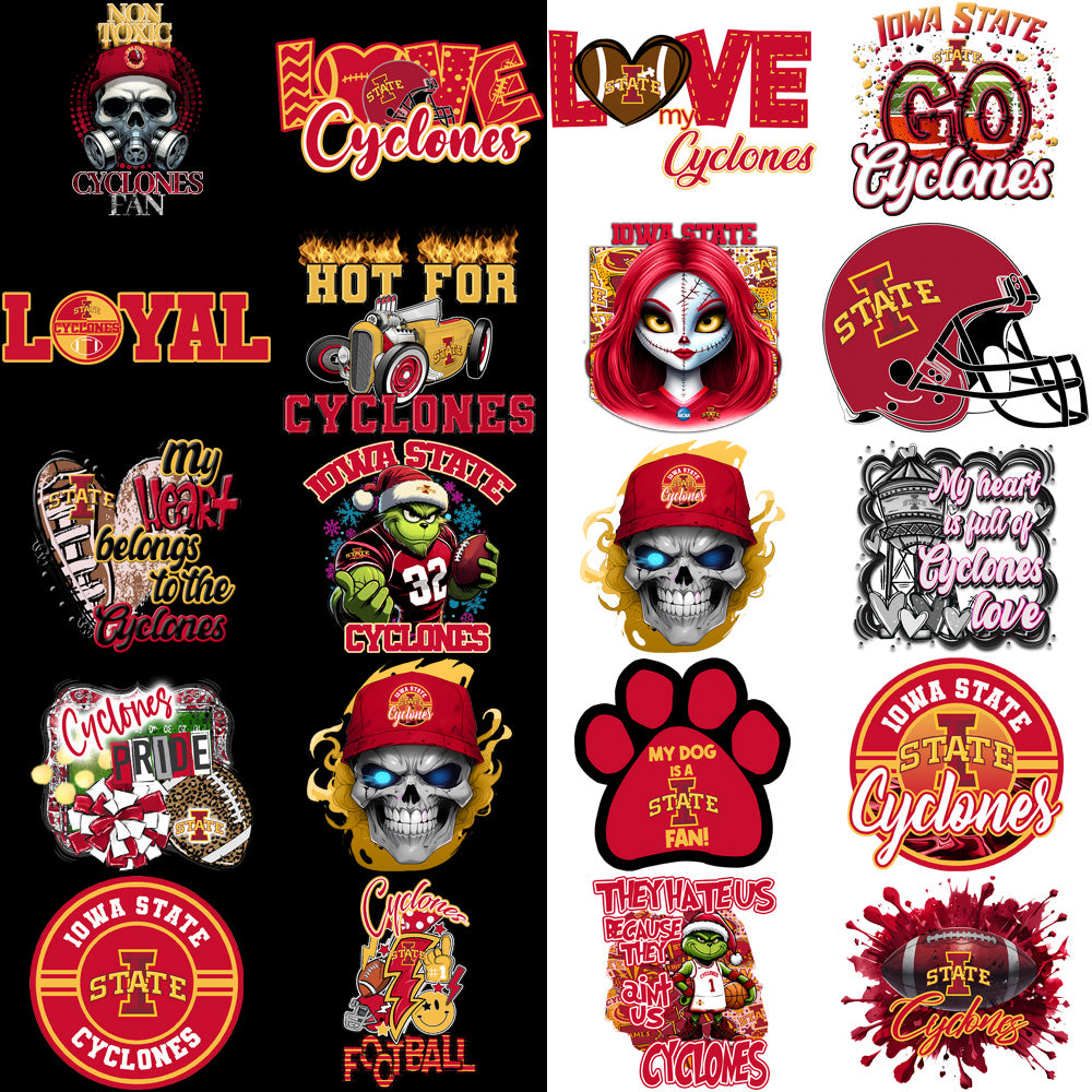 31 Iowa State Cyclones Designs Bundle PNG