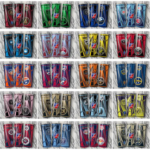 30 Soccer USA Teams Team Logo Tumbler Wrap Bundle JPG
