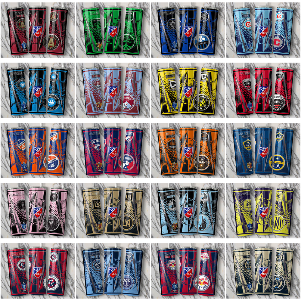 30 Soccer USA Teams Team Logo Tumbler Wrap Bundle JPG