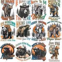 Load image into Gallery viewer, 15 Bear Hiking Lover Designs Bundle PNG
