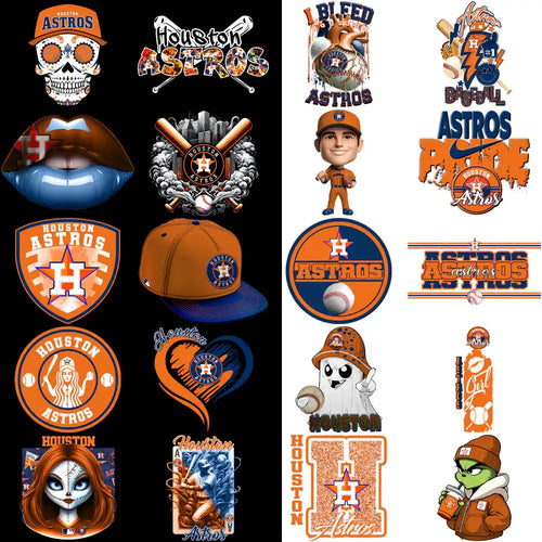 Paquete de 63 diseños de béisbol de los Houston Astros en PNG