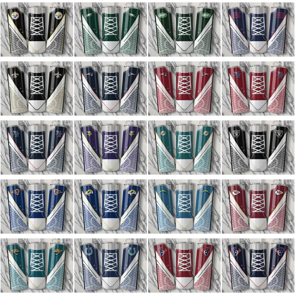 39 Football Teams Converse Embroidered Tumbler Wrap Bundle JPG