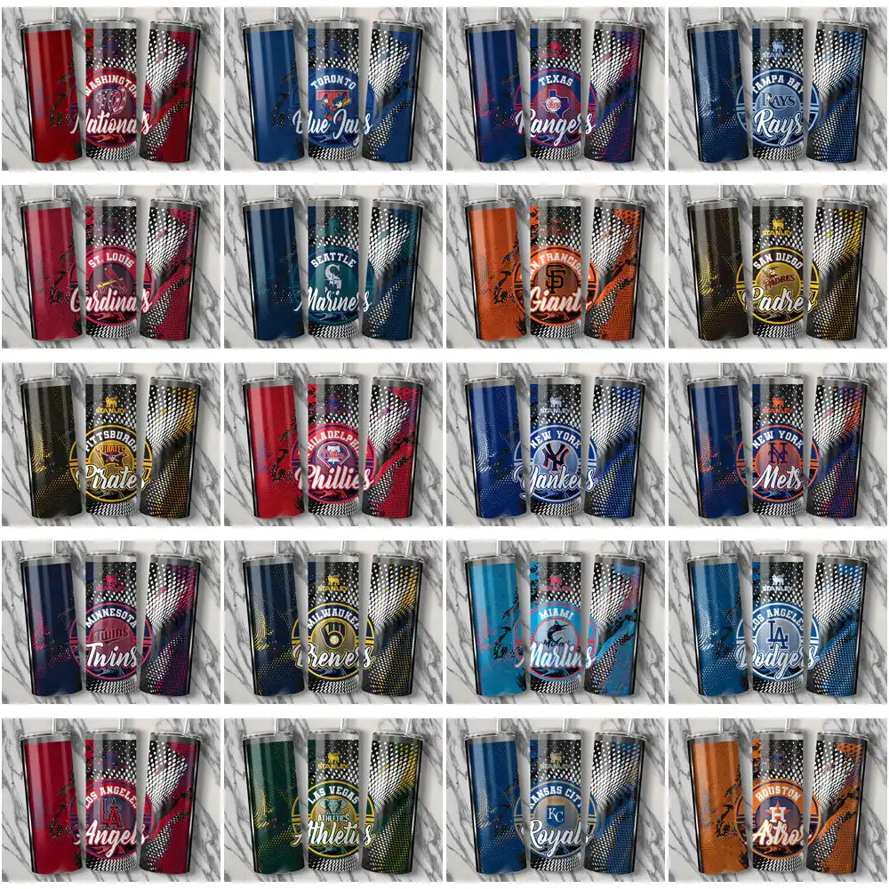 30 Baseball Teams Stanley Tumbler Wrap Bundle JPG
