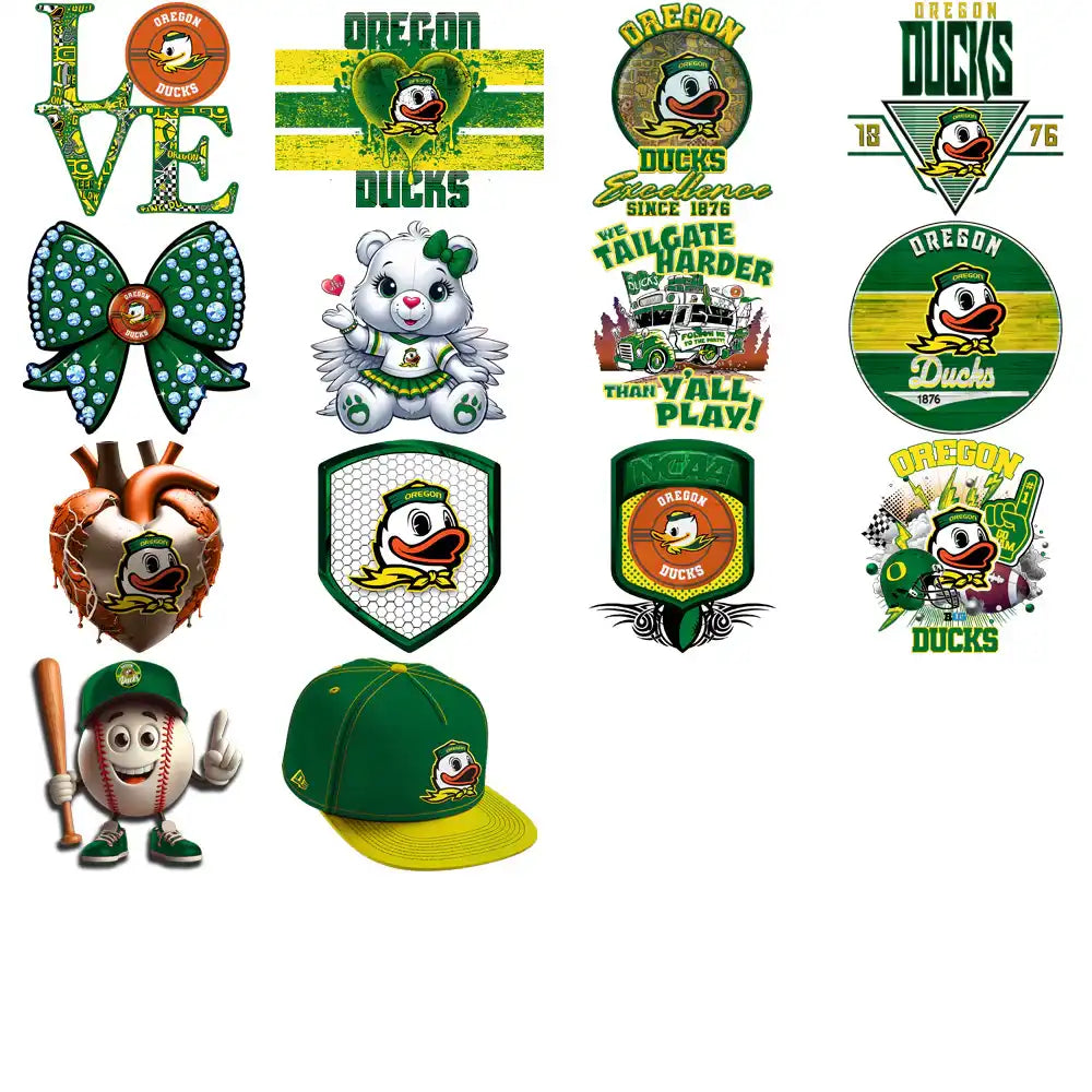 91 Oregon Ducks Designs Bundle PNG