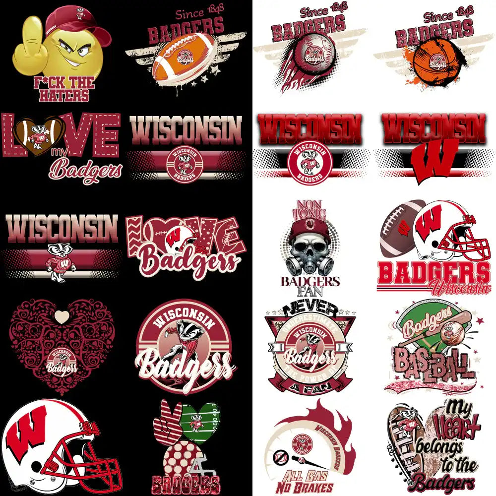 85 Wisconsin Badgers Designs Bundle PNG – DESIGNSPACKS