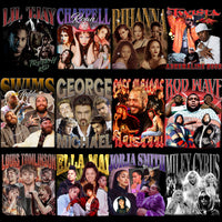Load image into Gallery viewer, 49 Music Pop Rap Stars Bootleg Artists Mixed Designs Bundle PNG
