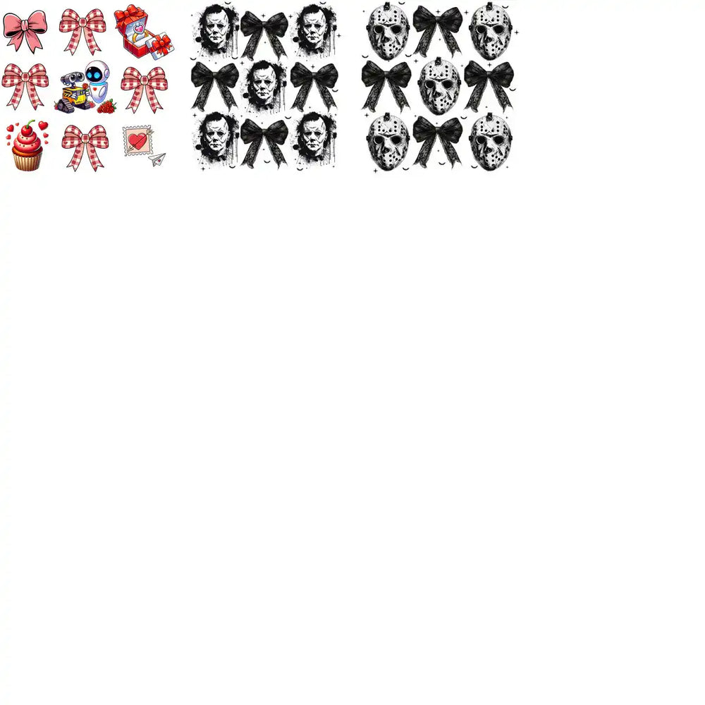 60 Events Mixed Bow Tie Coquette Designs Bundle PNG