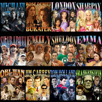 Load image into Gallery viewer, 50 Celebrity Fan Mixed Bootleg V1 Designs Bundle PNG
