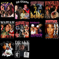 Load image into Gallery viewer, 56 Music Stars Bootleg Artists Mixed Designs Bundle PNG
