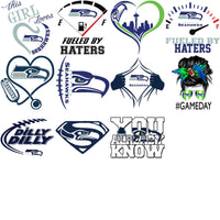 Load image into Gallery viewer, 73 Mega Football Team Seattle Seahawks Mixed V3 Designs Bundle PNG
