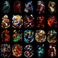 Cargar imagen en el visor de la galería, Anime character designs for DTF, DTG, embroidery &amp; tumbler wraps. Print-ready PNG, SVG, PES. Instant download.

