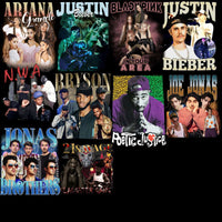 Load image into Gallery viewer, 54 Music Stars Bootleg Mixed Designs Bundle PNG
