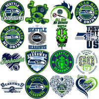 Load image into Gallery viewer, 95 Mega Football Team Seattle Seahawks Mixed V4 Designs Bundle PNG
