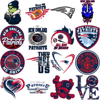 Load image into Gallery viewer, 95 Mega Football Team New England Patriots Mixed V4 Designs Bundle PNG
