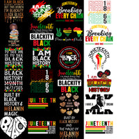 Load image into Gallery viewer, 140 Black History Month Black Juneteenth Designs Bundle PNG
