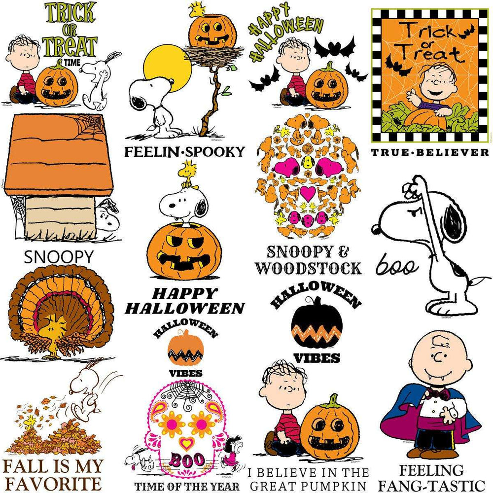 70 Halloween Thanksgiving Cartoon Dog Designs Bundle PNG