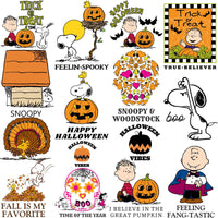 Load image into Gallery viewer, 70 Halloween Thanksgiving Cartoon Dog Designs Bundle PNG
