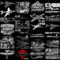 Load image into Gallery viewer, 133 Aircrafts Military Airplane Designs Bundle PNG
