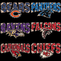 Load image into Gallery viewer, 32 Distressed Denim Texture Football Teams Designs Bundle PNG
