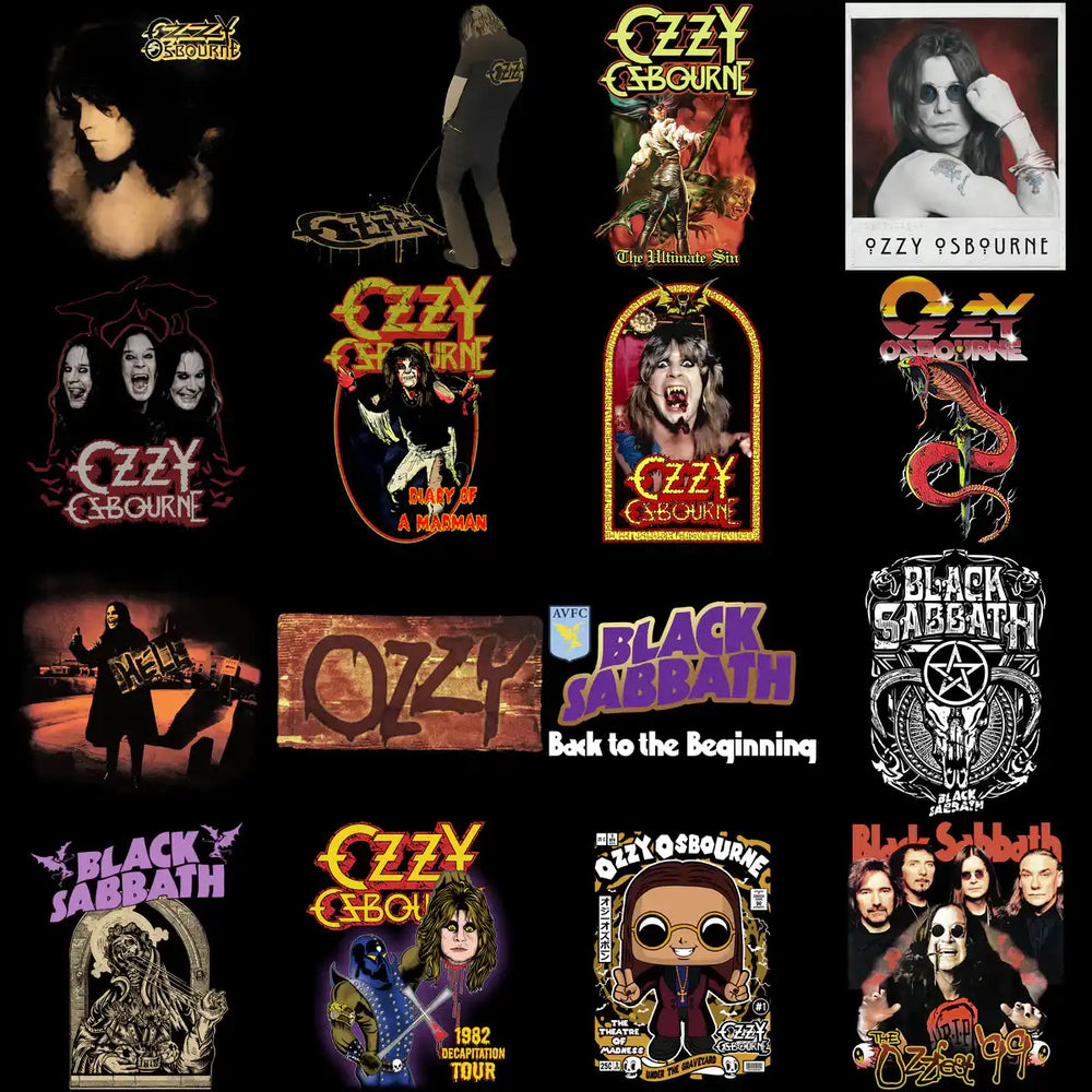 80 Ozzy Osbourne Rock Black Sabbath Designs Bundle PNG