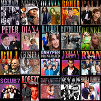 Load image into Gallery viewer, 115 Pop Culture Homage PNG Bundle – Music, Movies &amp; TV Icons Designs Bundle PNG
