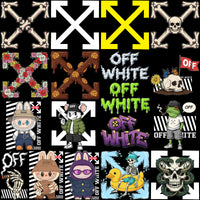 Load image into Gallery viewer, 44 OFF Brand WHITE Mix CARTOON Designs Bundle PNG
