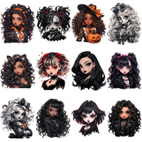Load image into Gallery viewer, 42 Halloween Girls Bundle PNG
