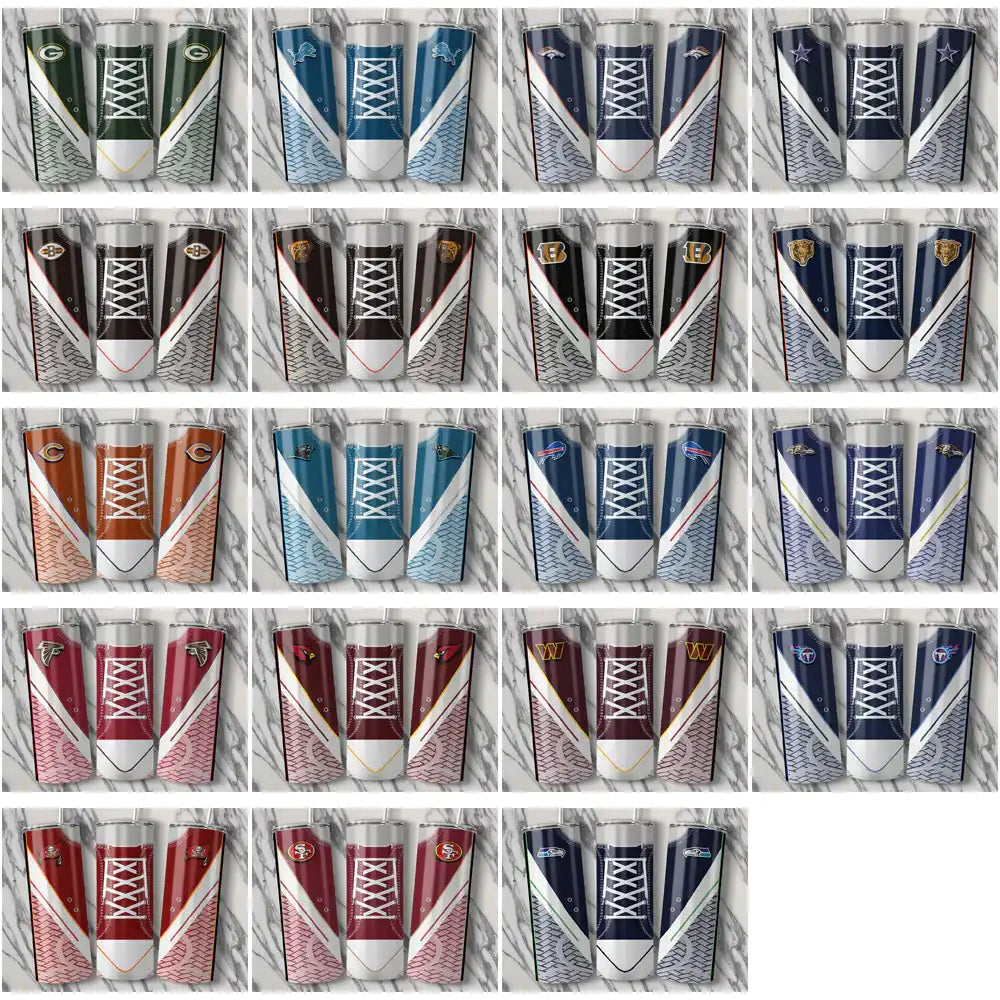 39 Football Teams Converse Embroidered Tumbler Wrap Bundle JPG