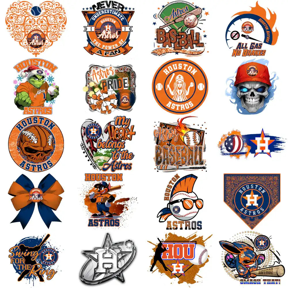 63 Houston Astros Baseball Designs Bundle PNG