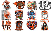 Load image into Gallery viewer, 49 Cincinnati Bengals V2 Football Designs Bundle PNG
