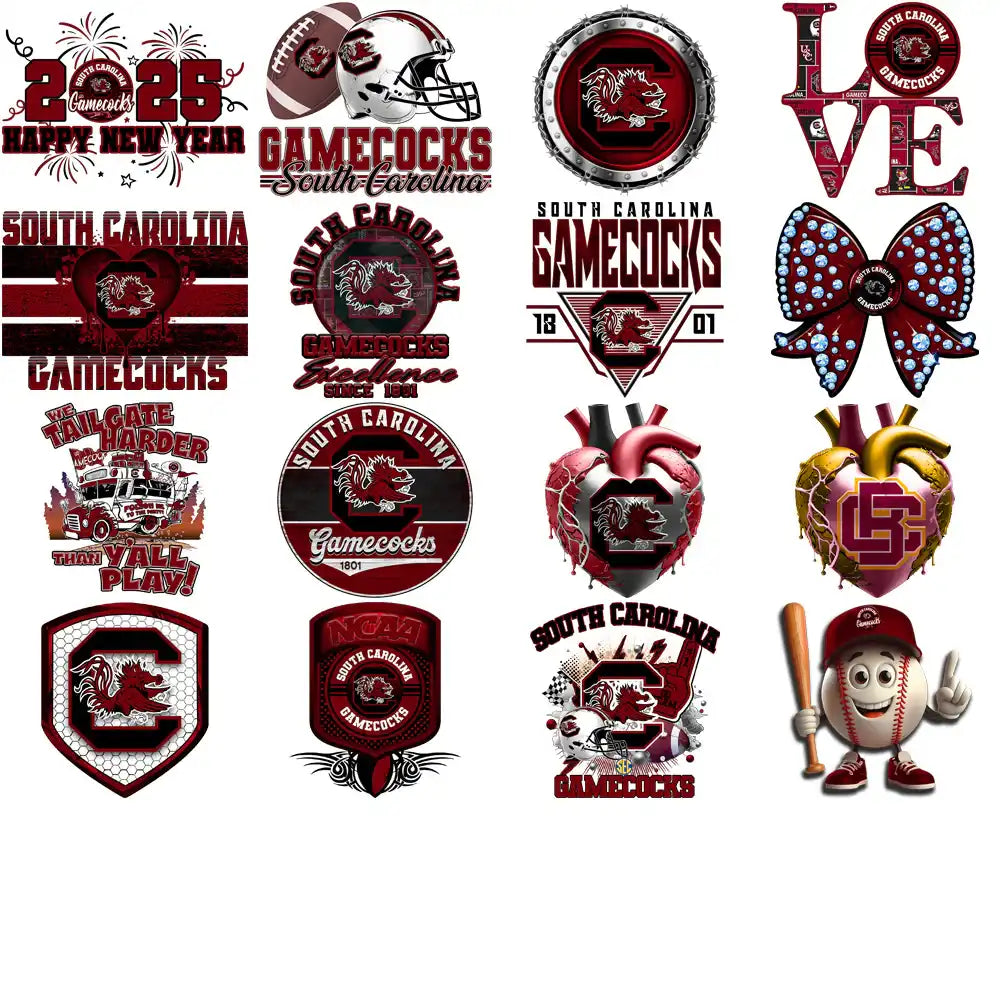 74 South Carolina Gamecocks Designs Bundle PNG