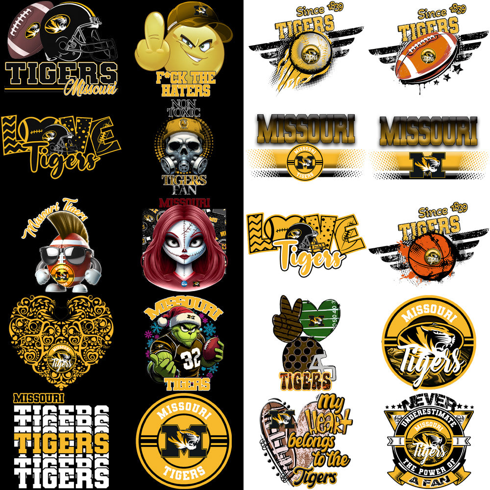 88 Missouri Tigers Designs Bundle PNG