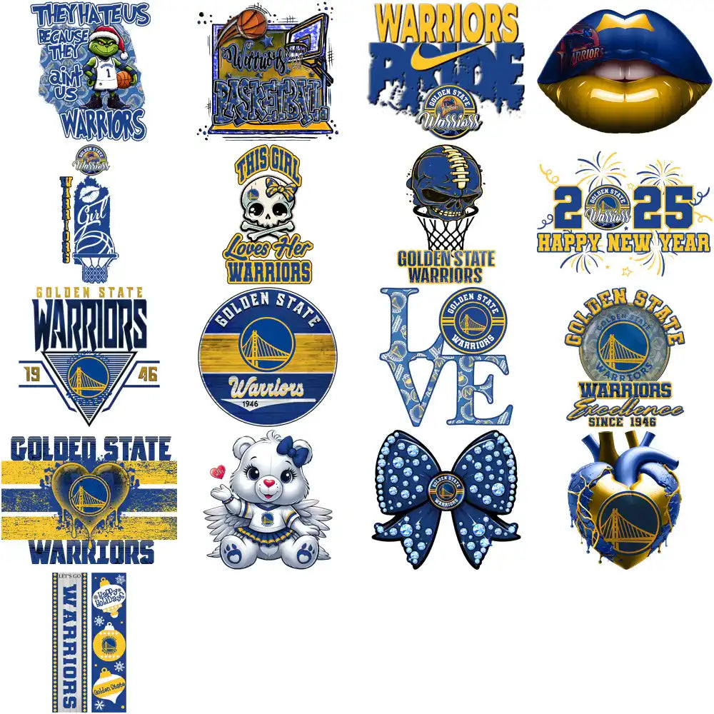56 Golden State Warriors Basketball Designs Bundle PNG