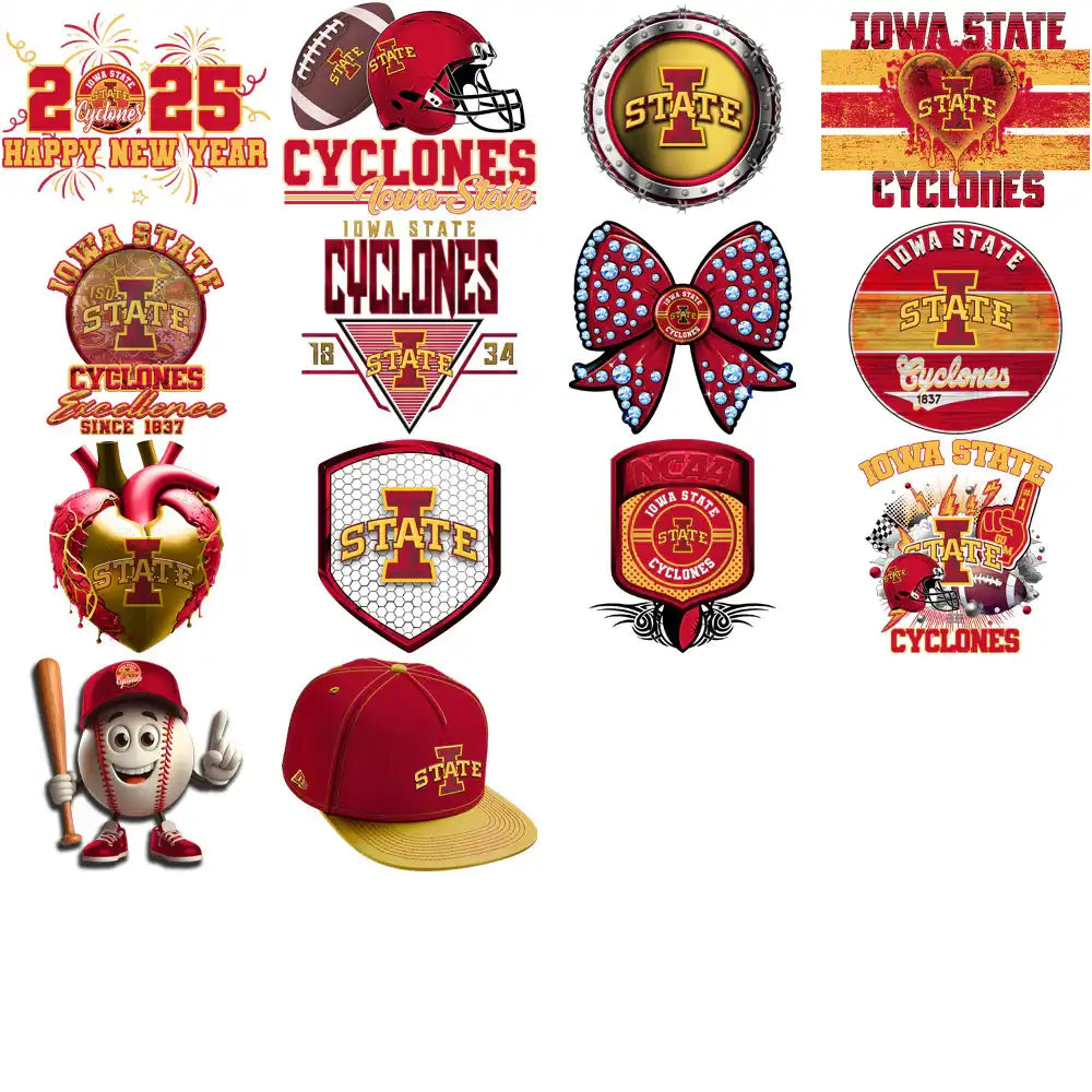 31 Iowa State Cyclones Designs Bundle PNG