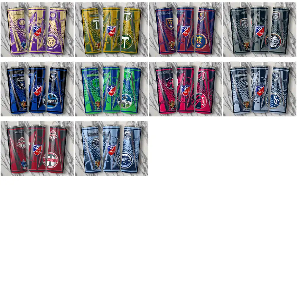 30 Soccer USA Teams Team Logo Tumbler Wrap Bundle JPG