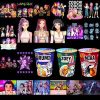 Load image into Gallery viewer, 120 KPOP Saja Movie Demon Hunters Designs Bundle PNG
