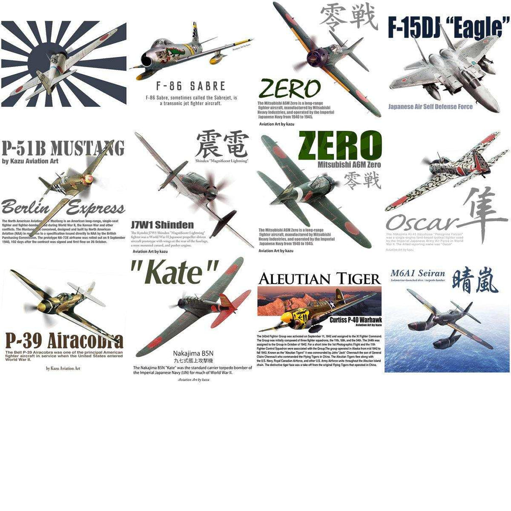 90 Aircrafts Military Airplane Designs Bundle PNG