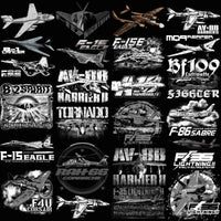 Load image into Gallery viewer, 133 Aircrafts Military Airplane Designs Bundle PNG
