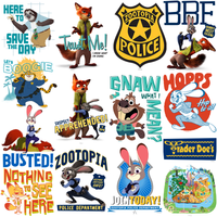 Load image into Gallery viewer, 50 Movie Zootopia Cartoon Designs Bundle PNG
