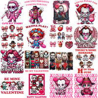 Load image into Gallery viewer, 99 Valentine Horror Slashers Mega Designs Bundle PNG
