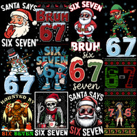 Load image into Gallery viewer, 89 Cartoon CHRISTMAS 67 MEME Designs Bundle PNG
